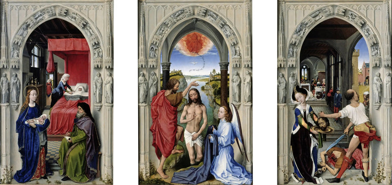 retabel av Saint Johannes Döparen - Rogier van der Weyden