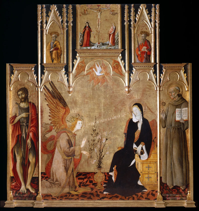 San Pietro-altarretabeln vid Ovile - Matteo di Giovanni