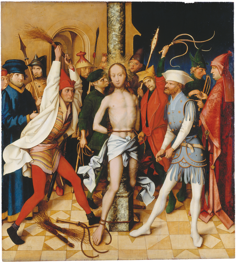 Dominikanskt altarskåp från Frankfurt: Flagellation - Hans Holbein den äldre