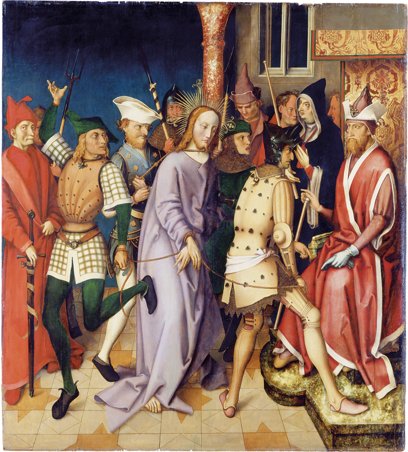 Dominikansk altartavla från Frankfurt: Kristus inför Pontius Pilatus - Hans Holbein den äldre