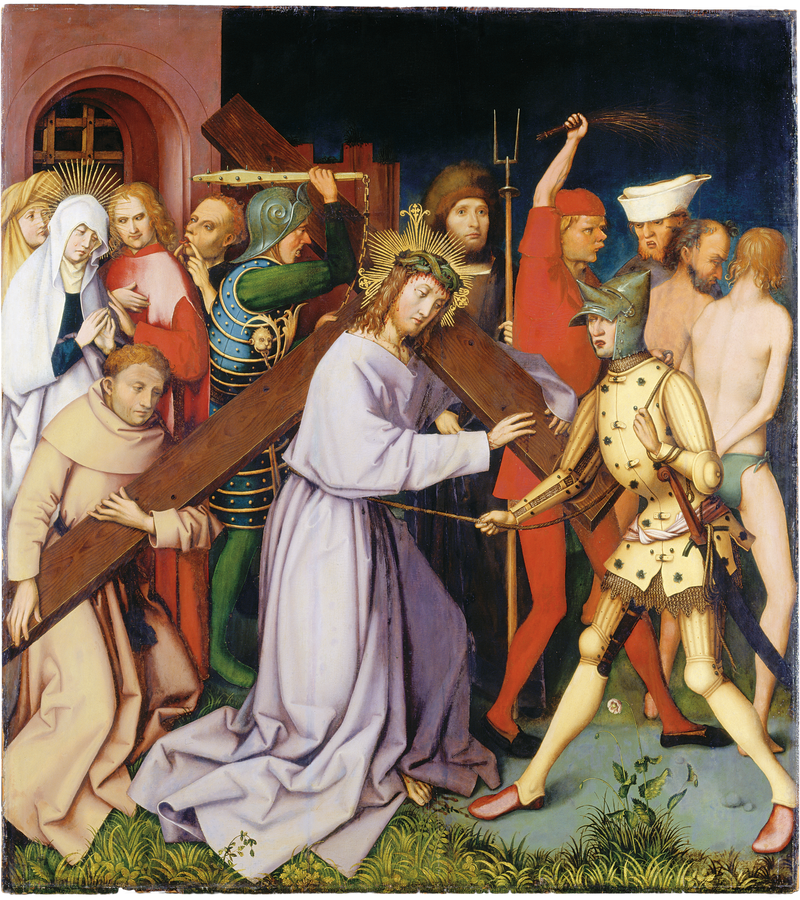 Dominikanskt altarskåp från Frankfurt: Port de la Croix - Hans Holbein den äldre
