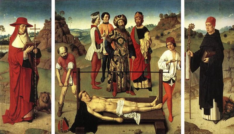 Retabel av martyriet av helige Erasmos - Dirk Bouts