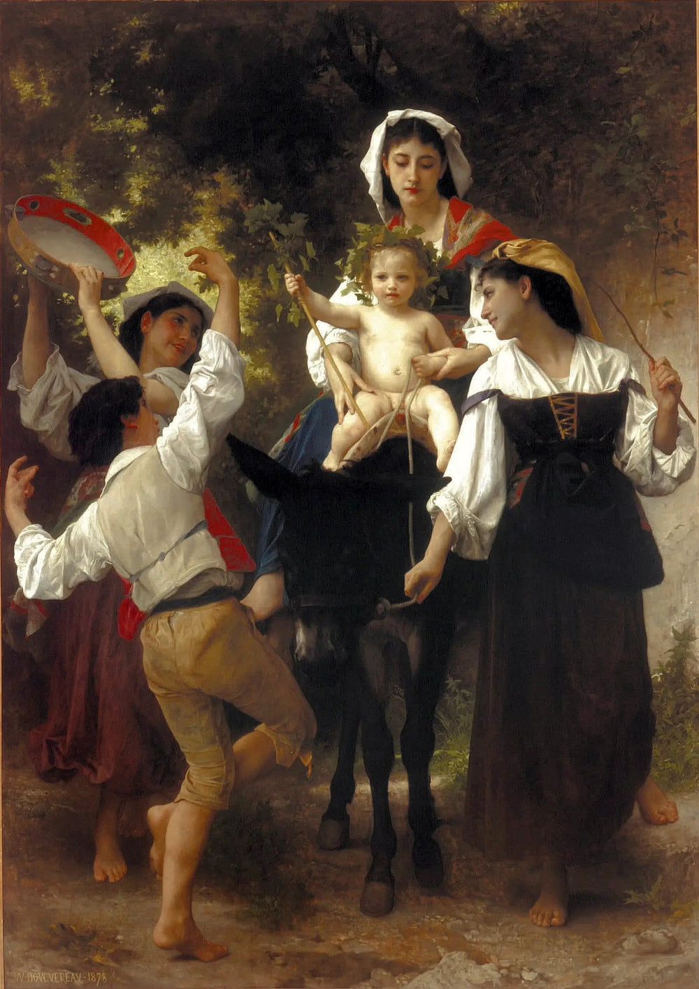 Retour de la Moisson - Bouguereau image 1 copie de tableau peinte à la main