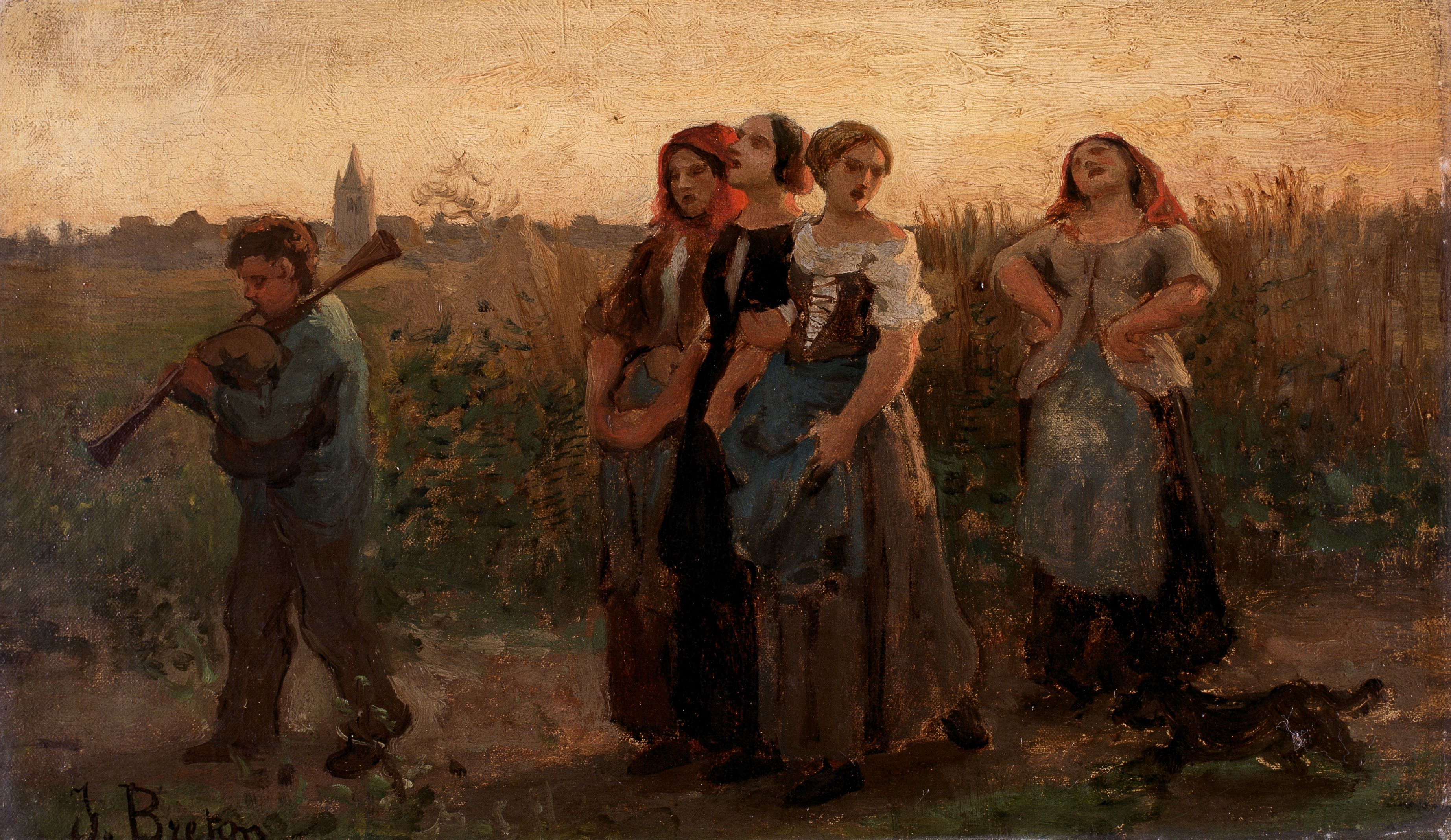 Retour des champs (étude) - Jules Breton