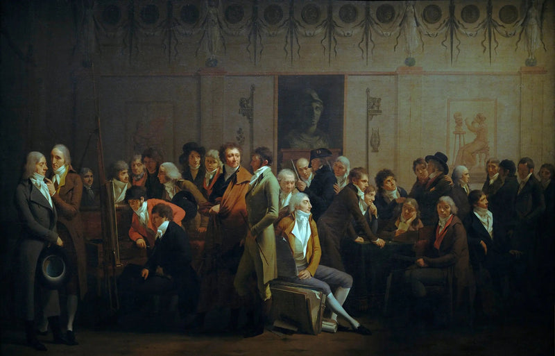 Konstnärssammankomst i Isabeys verkstad - Louis-Léopold Boilly