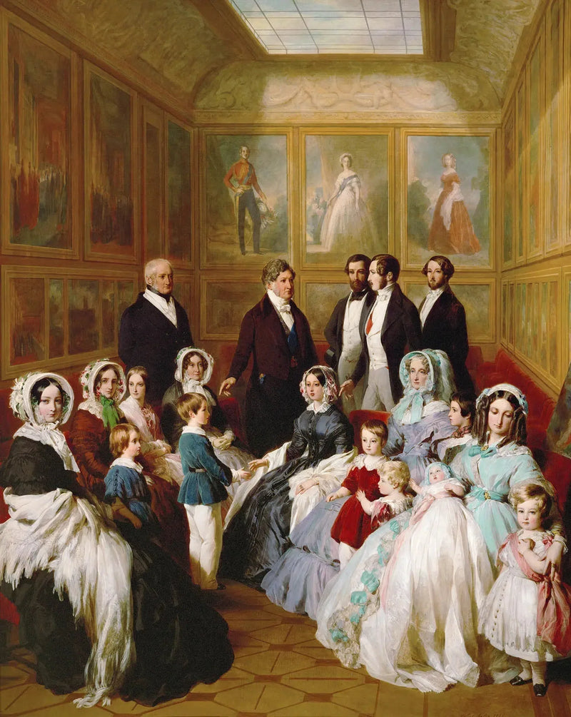 Familjesammankomst i Victoria-galleriet på Eu-slottet, den 8 september 1845 - Franz Xaver Winterhalter