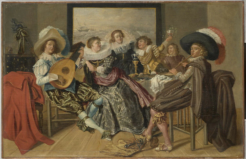 Réunion galante - Dirck Hals