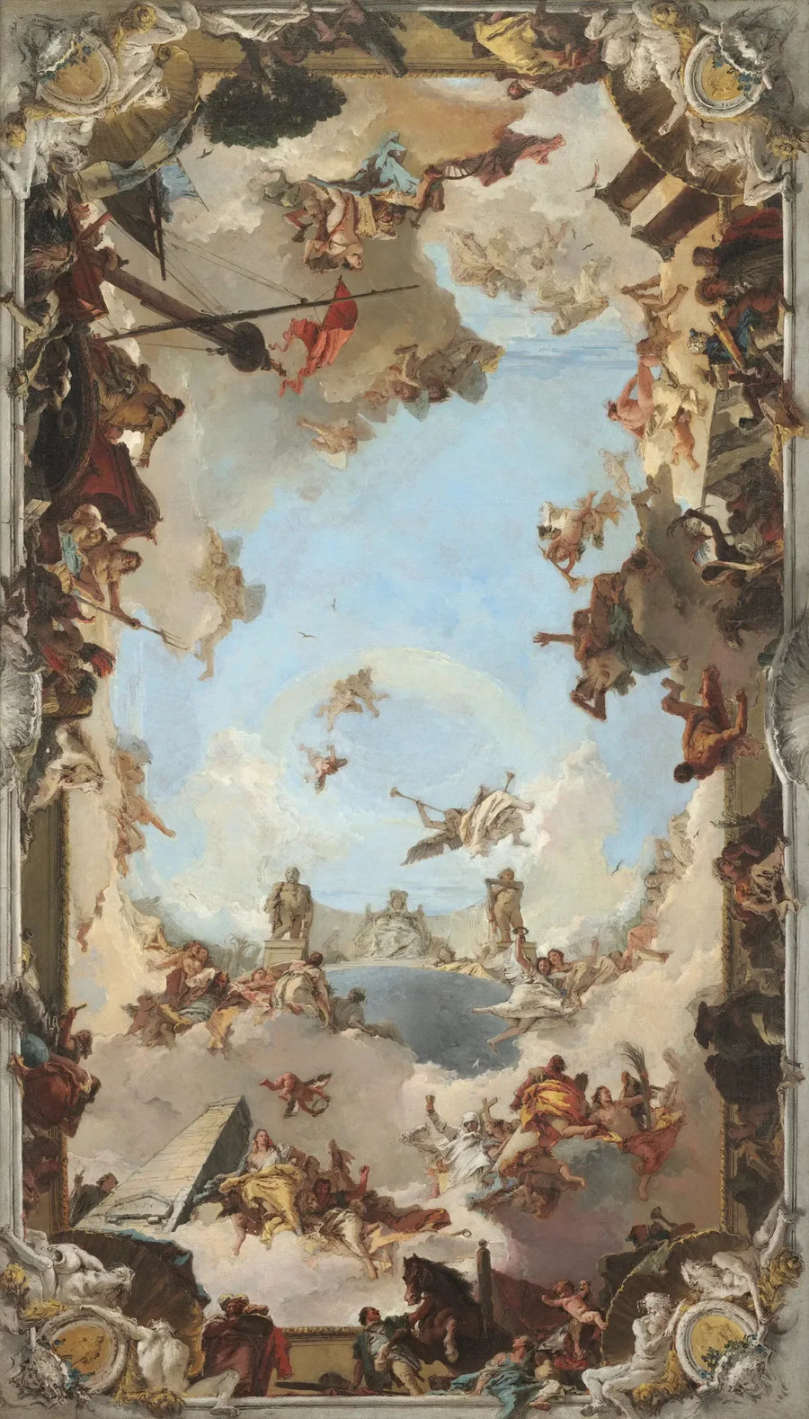 Rikedom och fördelar med den spanska monarkin under Karl III - Giovanni Battista Tiepolo