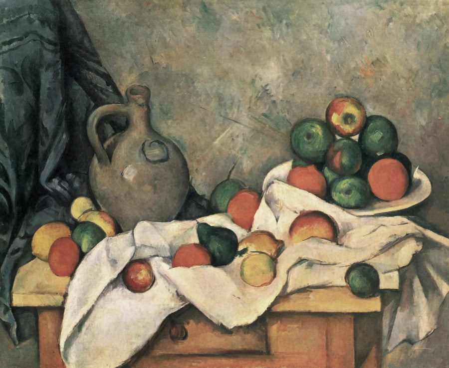 Gardin, kanna och fruktskål - Paul Cézanne