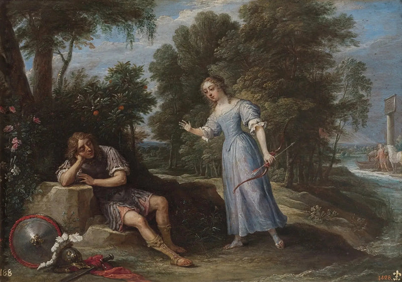 Rinaldo förälskad i Armida - David Teniers den yngre
