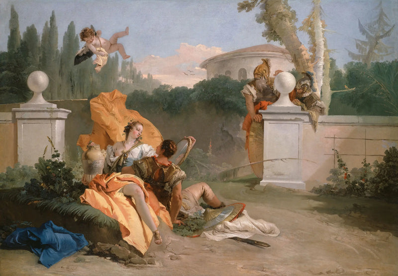 Rinaldo och Armida i sin trädgård - Giovanni Battista Tiepolo