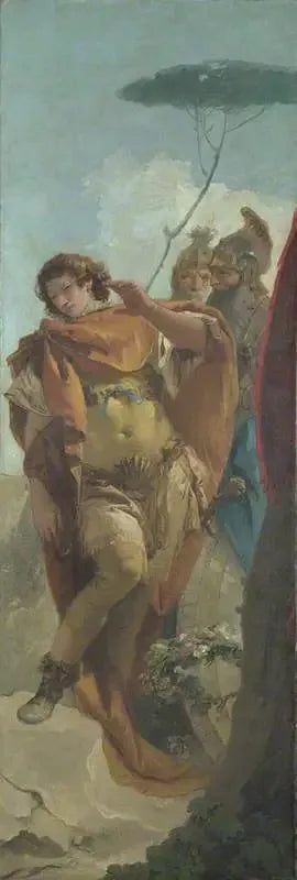 Rinaldo förvandlas till Skam av den Magiska Skölden - Giovanni Battista Tiepolo