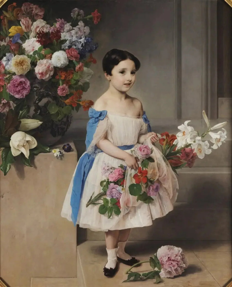 Porträtt av den lilla grevinnan Antonietta Negroni Prati Morosini - Francesco Hayez
