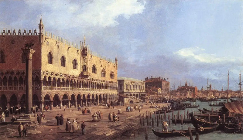 Riva degli Schiavoni mot öster - Canaletto