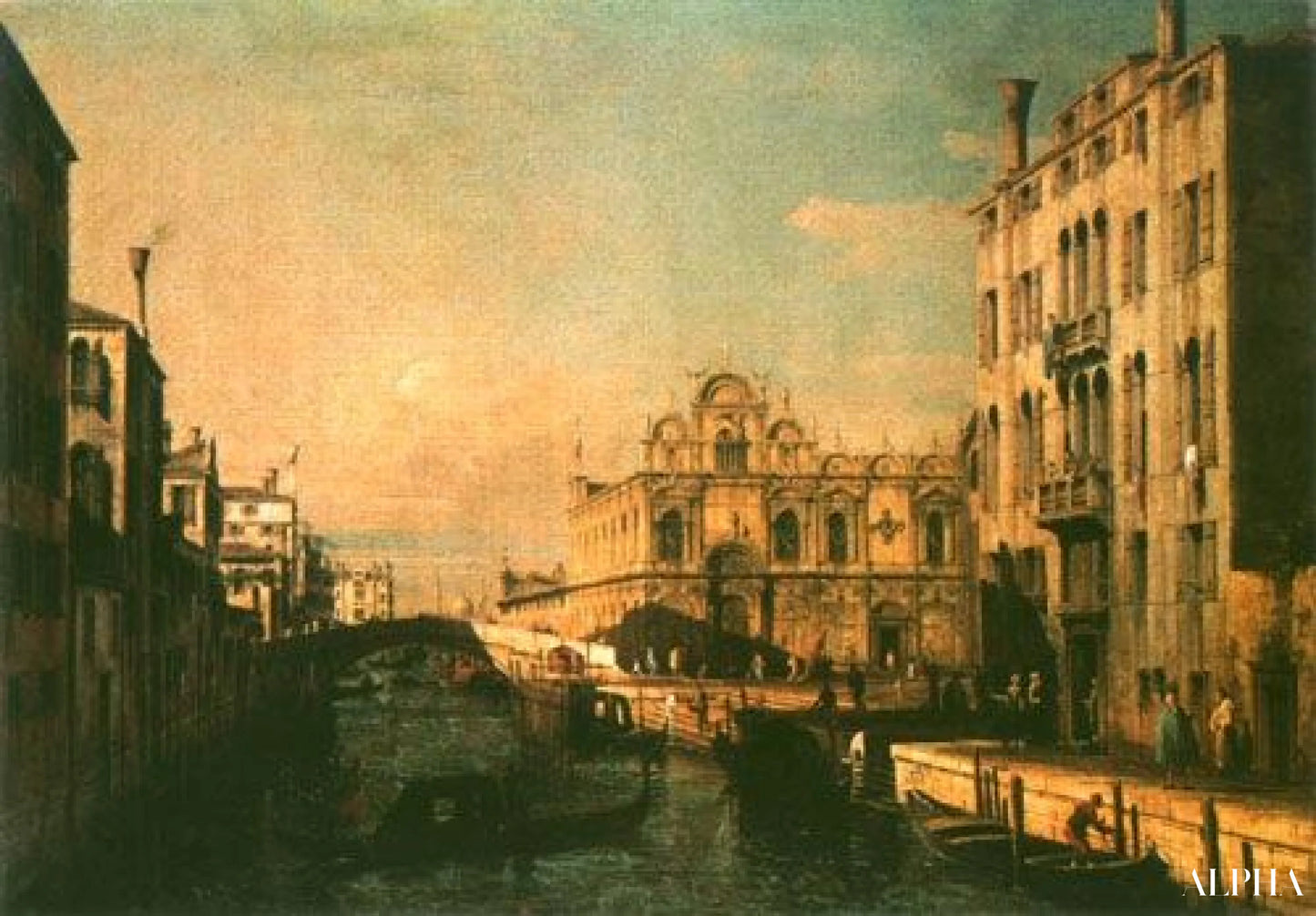 Riva les Mendicanti et Scuola di Saint Marco - Canal Giovanni Antonio - Reproductions de tableaux et peintures haut de gamme