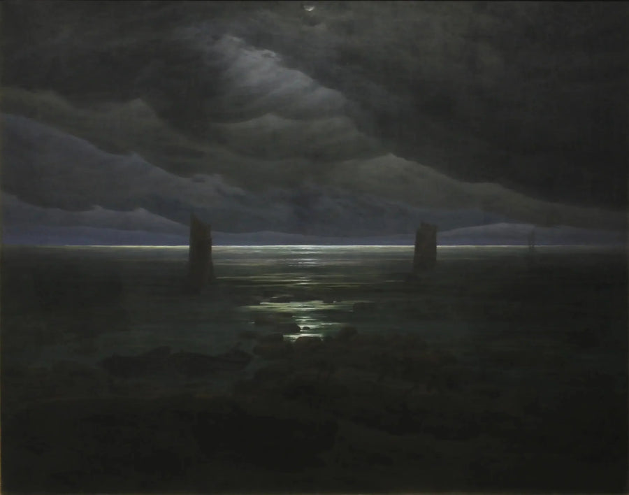 Månskensstrand - Caspar David Friedrich
