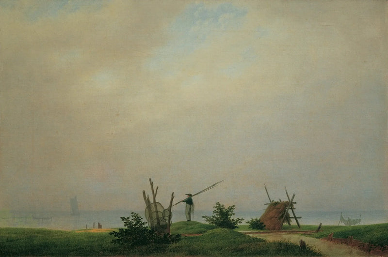 Strand med fiskare - Caspar David Friedrich
