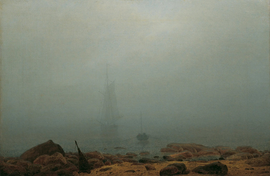 Strand i dimman - Caspar David Friedrich