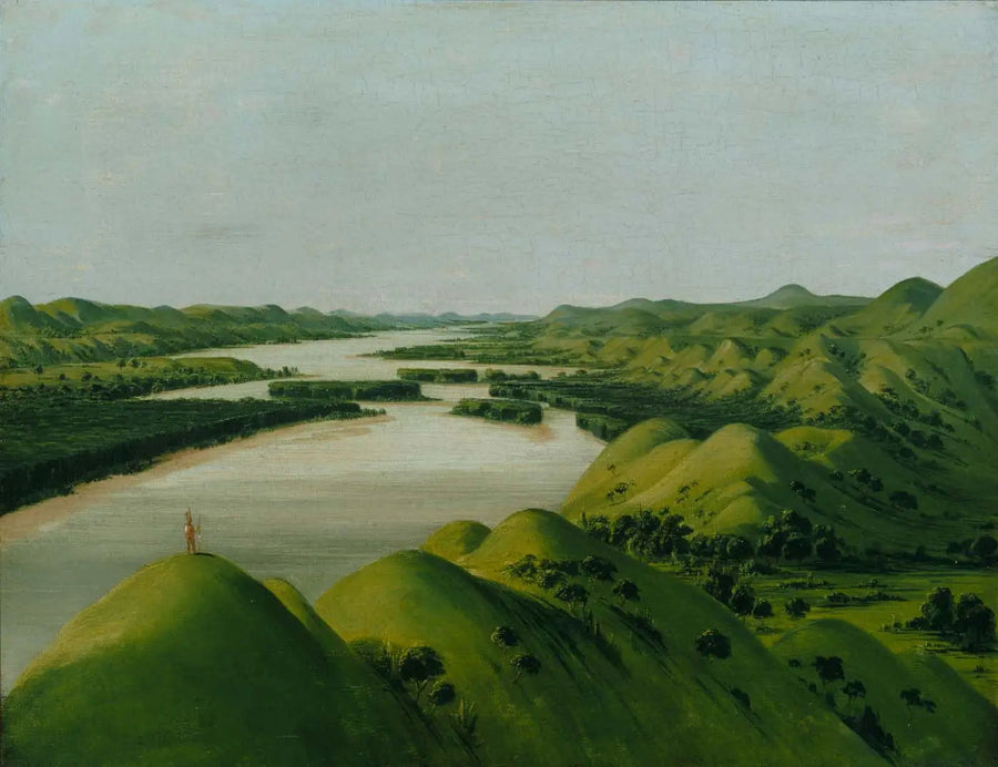 River Bluffs, 1 320 mil ovanför Saint-Louis - George Catlin