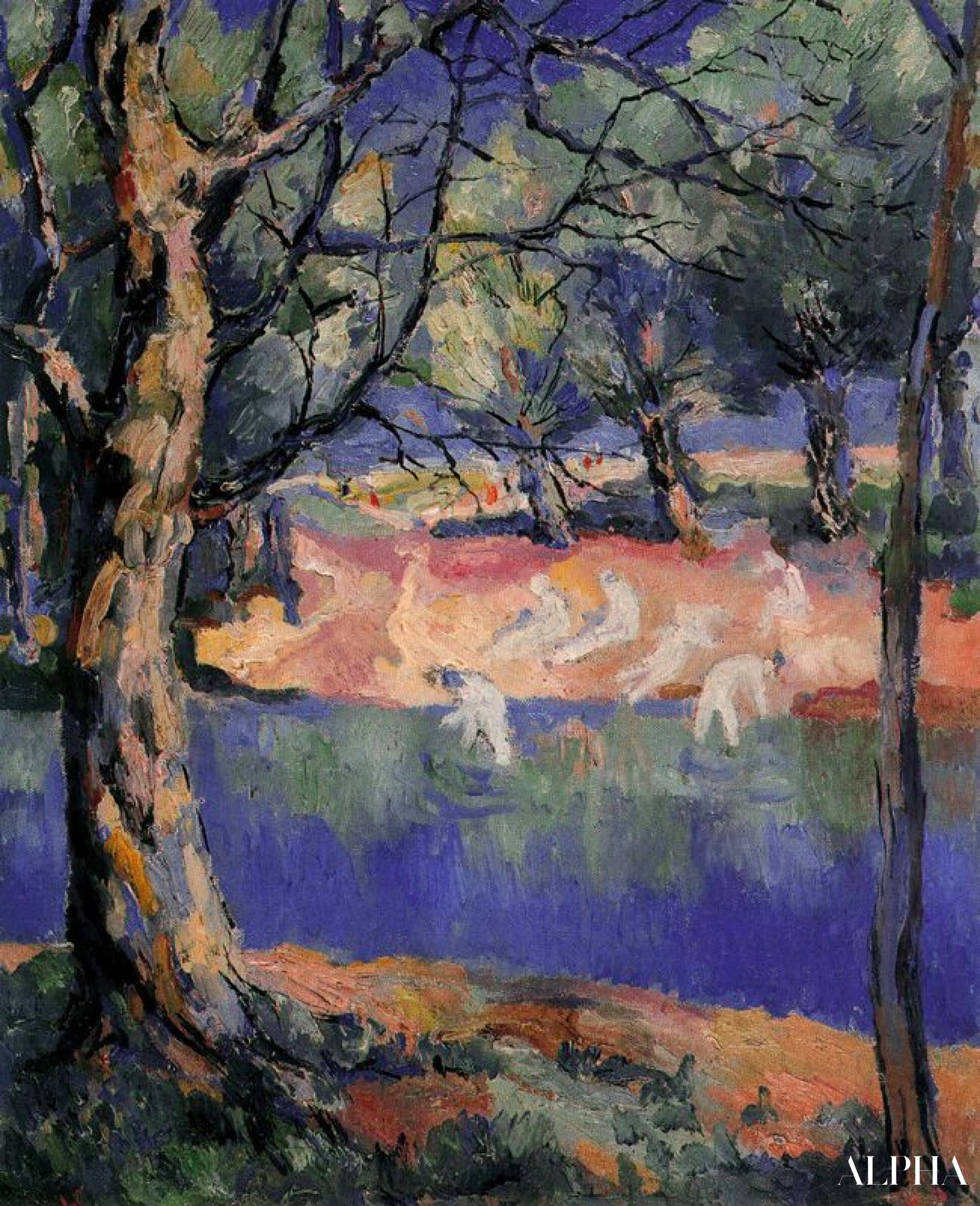 River in Forest - Kazimir Malevich - High-end reproductions of paintings and artworks