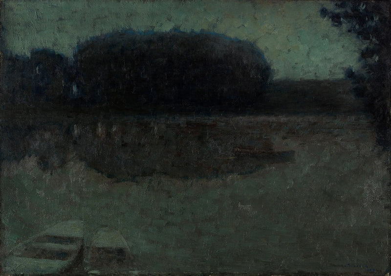 Blå flod, Montreuil-Bellay - Henri Le Sidaner