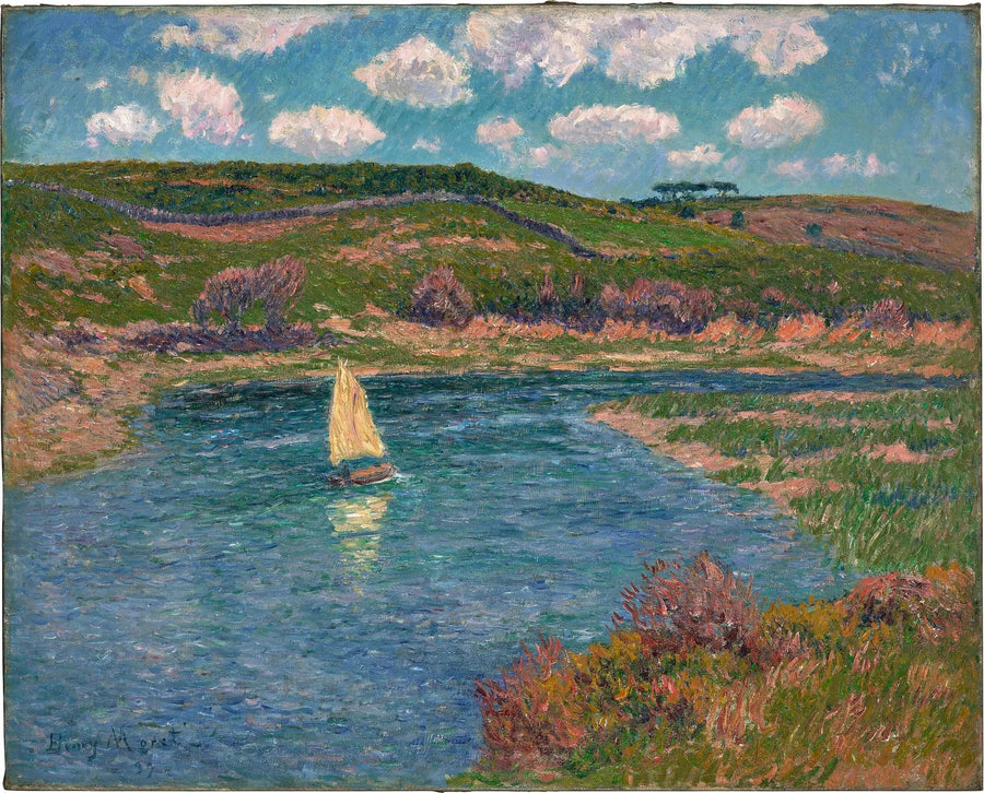 Pont-Aven-floden, Finistère - Henry Moret