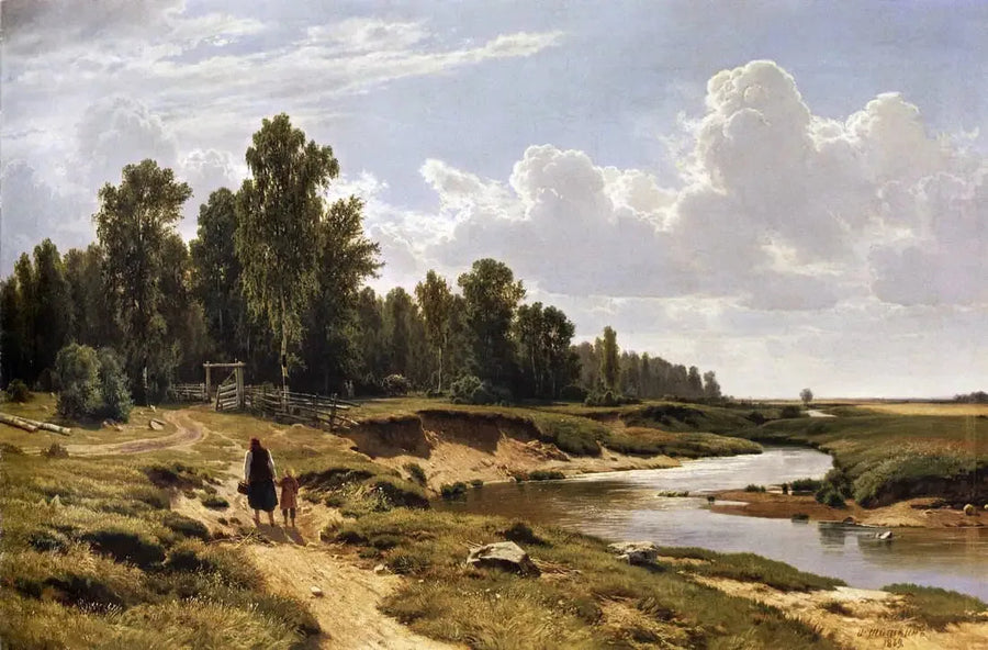 Ligovka-floden vid Konstantinovka, nära Sankt Petersburg - Ivan Chichkine