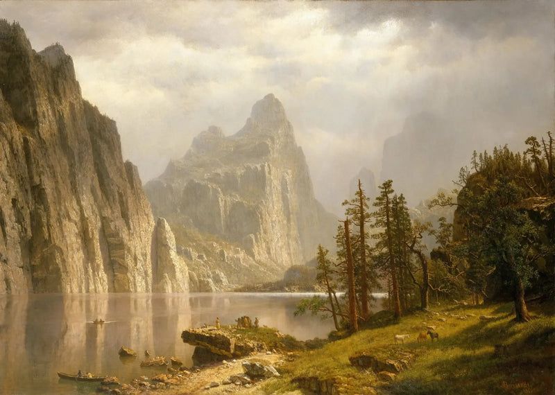Rivière Merced, Yosemite-dalen - Albert Bierstadt