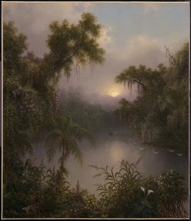 Sydamerikansk flod - Martin Johnson Heade