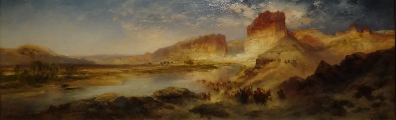 Gröna floden, Wyoming - Thomas Moran