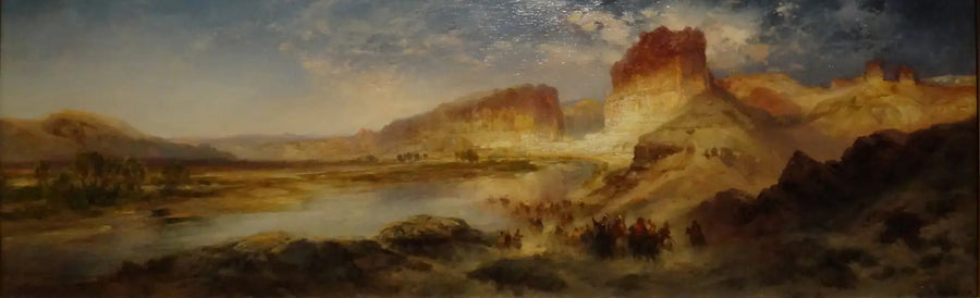 Gröna floden, Wyoming - Thomas Moran