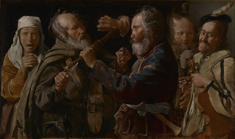 Musikernas slagsmål - Georges de La Tour