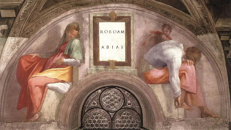 Roboam och Abia - Michelangelo