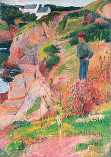 Rochers vid Aven-stranden - Henry Moret