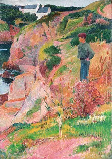 Rochers vid Aven-stranden - Henry Moret