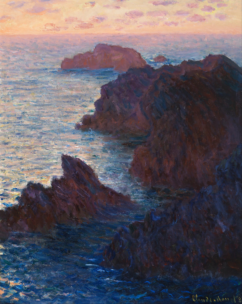 Stenar i Belle-Île, Port-Domois W1101 - Claude Monet