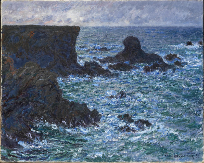 Stenar i Port-Coton, Lion Rock W1091 - Claude Monet