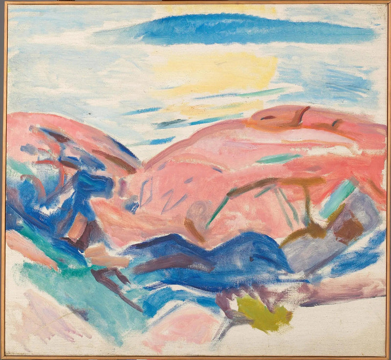 Röda klippor - Edvard Munch