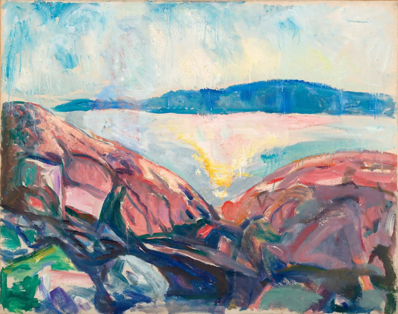 Röda klippor - Edvard Munch