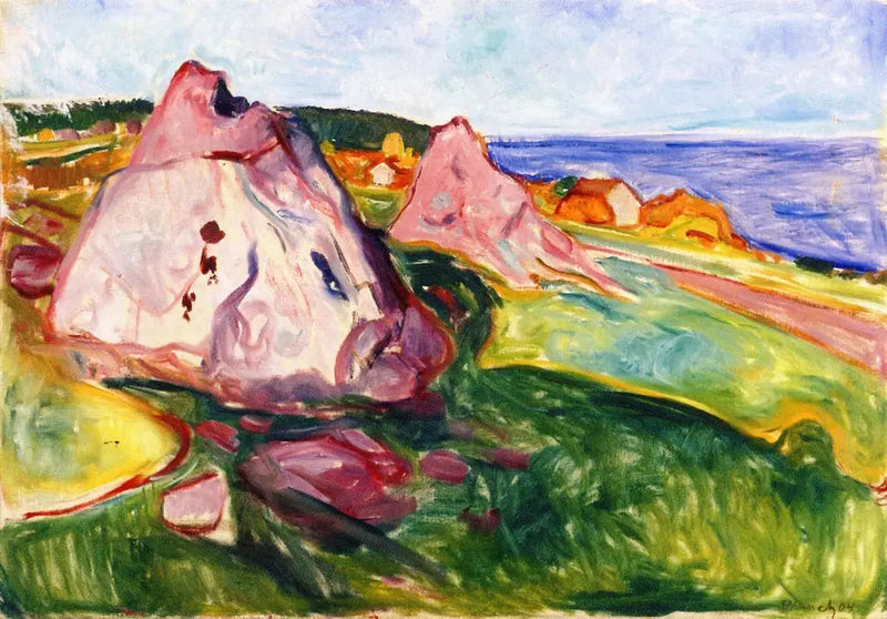 Röda klippor nära Åsgårdstrand - Edvard Munch