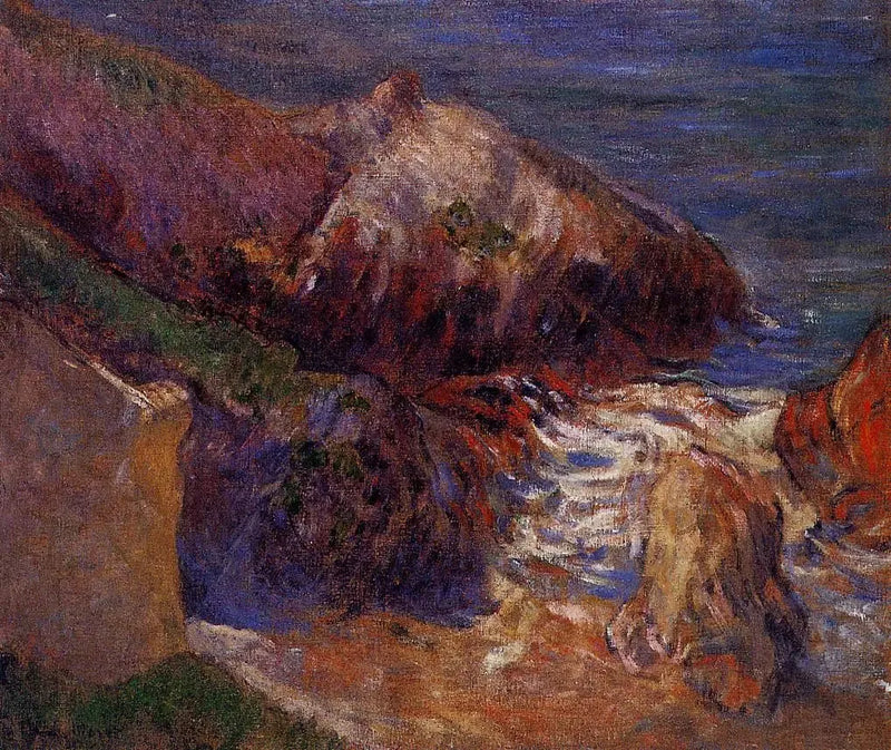 Klippor vid kusten - Paul Gauguin