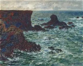 Stenar vid Port-Coton, Lejonklippan, Belle Ile - Claude Monet