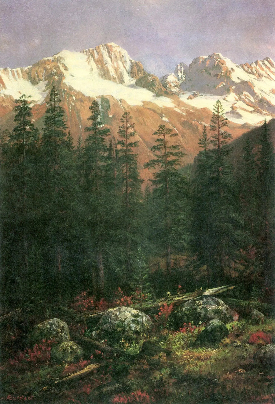 Kanadensiska klippor - Albert Bierstadt