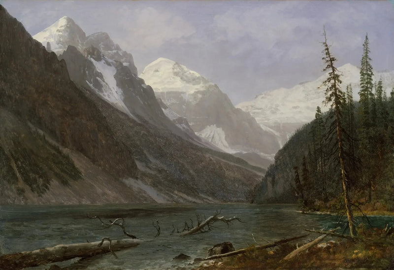 Kanadensiska klippor (Lac Louise) - Albert Bierstadt