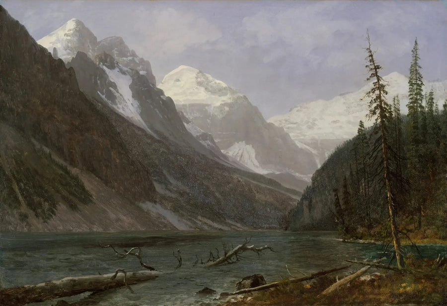 Kanadensiska klippor (Lac Louise) - Albert Bierstadt