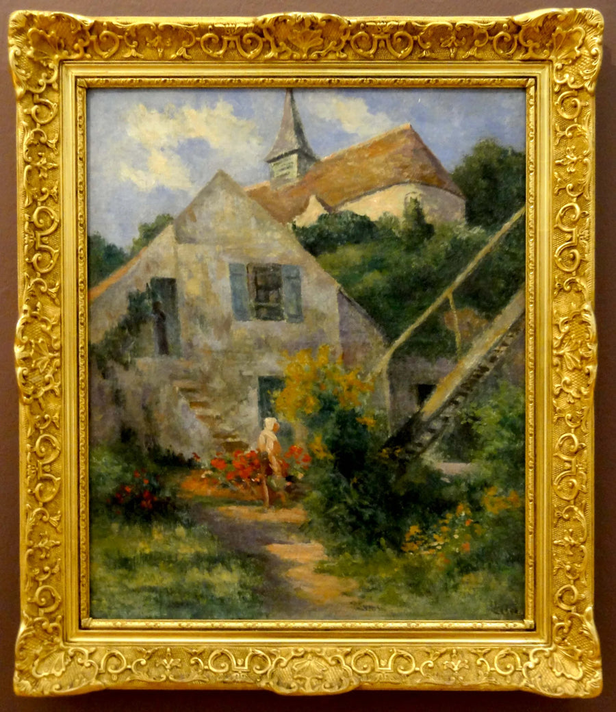 Rolleboise, kyrkan och konstnärens hus - Maximilien Luce