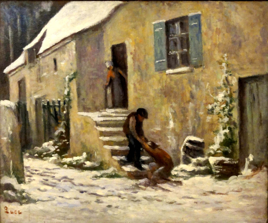 Rolleboise, den återkomst av den bortkomne sonen - Maximilien Luce