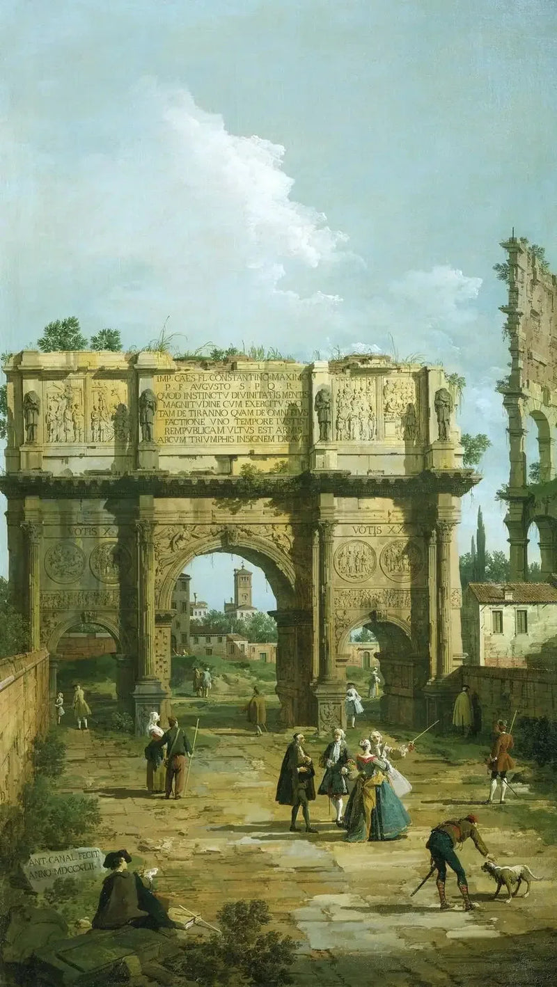 Rom: Konstantins båge - Canaletto