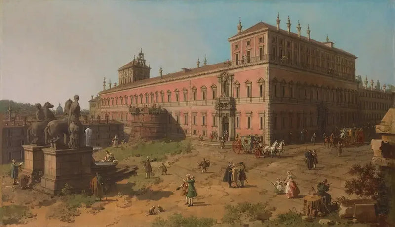 Rom: Piazza del Quirinale - Canaletto
