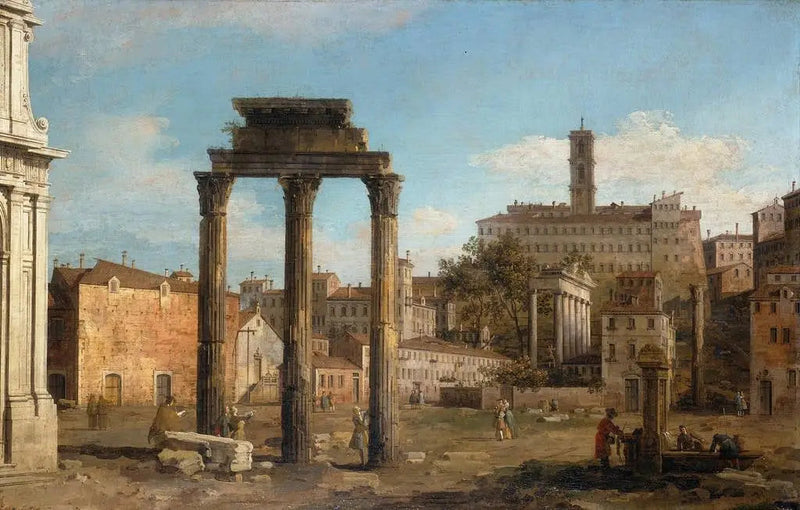 Rom: Forumets ruiner, mot Capitolium - Canaletto